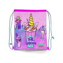 Coral High Kids Pembe Mor Milkshake Dondurma Desenli İpli Büzgülü Sırt Çantası 12644 Pembe - Mor