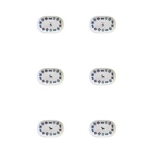 Porser Porselen Hitit Oval Kayık Tabak Takımı 20x13cm 6 Parça Çok Renkli
