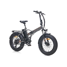 Corelli Vonıq Fat Bıke Elektrikli Katlanır Bisiklet 42cm Md 20 Jant 8 Vites Gri