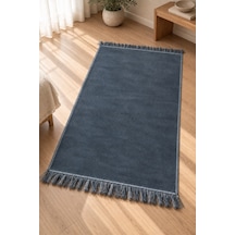 Düz Velur Kadife Seccade 70x110 Cm Petrol Mavi