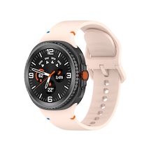 Kilifone - Samsung Watch 8 Ultra Uyumlu - Kordon Klasik Kordon - Pembe - T37926