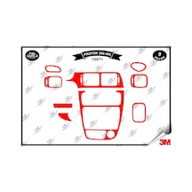 Proton 300 400 1997 Torpido Konsol Trim Göğüs Maun Kaplama Set 9 Parça Kırmızı