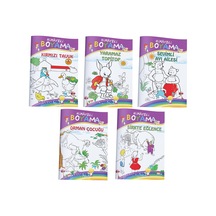 Masallı Boyama Kitabı 5 Kitap Takım