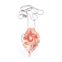 Murano Sarmal Kolye -  Mercan