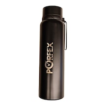 Porfex Sıcaklı Göstergeli Siyah Termos 1lt. Beyaz