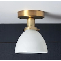 Mylights  Eskitme Opal Camli  Plofnyer Tavan Avize Tavan Armatür Aplik  Cam Cap  14Cm