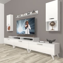 Decoraktiv Ekoflex 270da Mdf Retro Tv Ünitesi Tv Sehpası Beyaz Decoraktiv Ekoflex 270da Mdf Retro Tv Ünitesi Tv Sehpası Beyaz