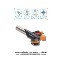 Kamptek Pro Pürmüz Baslık 509c 1300 C Torch - Mangal, Pelet Soba, Mutfak Ve Hobi İçin