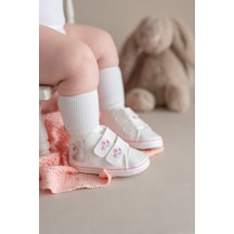 Tavşan Kız Bebek Cırtcırtlı Patik İlk Adım Ayakkabısı