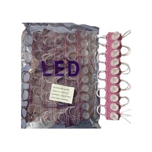 100 Adet 12 Volt 1.5 Watt Tek Lensli Pembe 3030 Led Modül Ip65 1 Paket