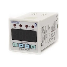 Emas Rz1d1s-5 Rz1 Serisi 230vac 1co5a Rezistif 0,1sn-99,59 Saat Dijital Zaman Rölesi
