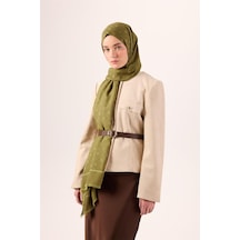 Silk Home Pamuk Polyester Liva Şal Olive Dokulu Nefes Alan Doğal Yapılı 90x200 Çok Renkli