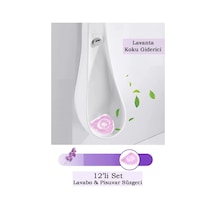 12'li Set Lavanta Kokulu Pisuvar Süzgeci Lavabo Yer Gideri Koku Giderici Hijyenik Tuvalet Matı