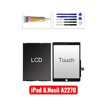 Apple iPad Uyumlu  8.nesil A2270 Lcd İç Ekran + Dokunmatik Set Tamir Seti +yapıştırıcı