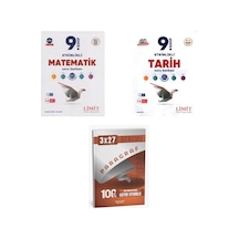 2027 Limit 9. Sınıf Matematik + Tarih Etkinlikli Maarif Soru + Anla Kazan Paragraf Deneme 3'lü Set