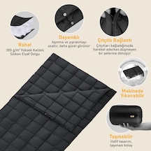 Haegs Kamp Battaniyesi - Dış Mekan Hafif Kompakt Seyahat Yorganı Kamp Yürüyüş Outdoor Şal, Battaniye 175-135 Cm Gri