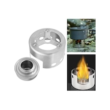 Sones Açık Piknik Sobası Paslanmaz Çelik Taşınabilir Mini Alkol Sobası Kapaklı Çok Renkli