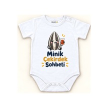 Babylimon Minik Çekirdek Sohbeti Beyaz Kısa Kollu Çıtçıtlı Bebek Zıbını Beyaz - Minik Çekirdek Sohbeti - 928161930 Beyaz - Minik Çekirdek Sohbeti