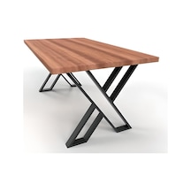 X Model Modern Metal Masa Ayağı Siyah Siyah