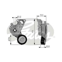 GATES T38148 ALTERNATÖR V KAYIS GERGI RULMANI KÜTÜKLÜ CADDY GOLF