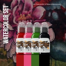 Watercolor Mini Set 4'lü Set - World Famous Ink Dövme Boyası - 1oz/30ml
