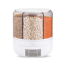 360 Derece Dönebilen Kuru Gıda ve Bakliyat Saklama Düzenleyici H