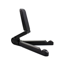 Shineyee Ayarlanabilir Cep Telefonu Tablet Standı Taşınabilir Katlanır Tablet Telefon Tutucu Abs Telefon Standı Geniş Uyumluluk Siyah