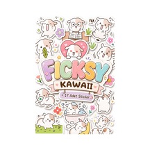 Kawaii Stili Sevimli Guinea Pig Sticker Seti - 17 Adet Gine Pig Etiket Çıkartma Çok Renkli