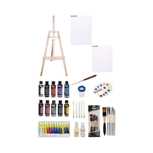 Rich 120 cc Akrilik Boya +Fanart 12x12 ml Yağlı Boya Seti