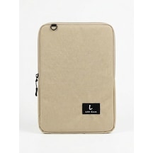 Premium Tablet Çantası Ve Organizer - İçi Cepli, Darbe Emici Koruyucu Kılıf Bej 50cm - Pelin Otu Yok - L Beden 40-59 Kg