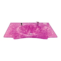 Cam Lavabo Kelebek Modeli 80 x 56 CM