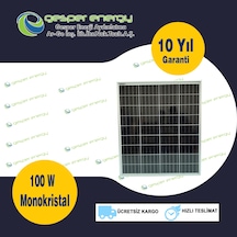 Gesper Energy 100W Watt Monokristal Güneş Paneli 36 Hücre 12 V