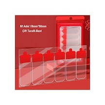 Kolay Açılır Güçlü Çift Taraflı Hazır Kesim Yaprak Bant 60& 39lı Paket 18x50mm Diğer