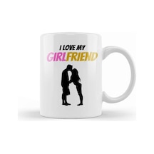 I Love My Girlfriend Gıft Kupa Bardak Porselen Karışık