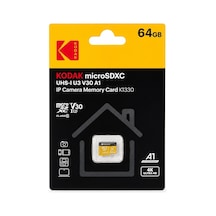 Kodak 64gb Uhs-ı U3/v30/a1 Güvenlik Kamerası İçin Micro Sd Kart Kı330