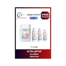7.5 Kg Hobi Epoksi Speed/ Hızlı Kuruma/ Şeffaf Epoksi Reçine Ince Döküm