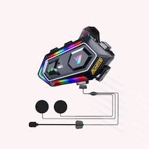 Always Al-y20 Bt5.3 Motosiklet Kask Kulaklık Intercom Işıklı Motorsiklet Interkom