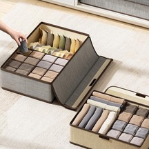 Novahub Yeşil Katlanır Çekmece Organizatör 17 Grids Elbise Saklama Yeşil