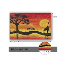 Tasarımlı Dekoratif Kapı Önü Paspas, Dış Mekan/ev İçi/banyo/mutfak/yatak Odası/giriş Paspasları Afrika, 40x Diğer