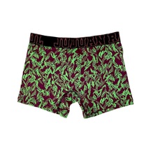 Yeşil Yaprak Desenli Erkek Boxer - Db159