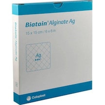 Coloplast Biatain 3765 Alginate Ag Gümüşlü Yara Örtüsü 15 x 15 CM 5 Adet