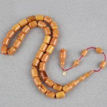 Kadim Katalin Eski Obje Usta İşi İmzalı Kapsül Kesim 9x13mm Tesbih