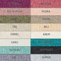 Concept - Koltuk Örtüsü Şönil Jakarlı Desen Kaymaz Çekyat Örtüsü Ve Koltuk Şalı 175x215 Abanoz - Beyaz