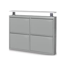 Kaser Metal Gri Ayakkabılık 2+2