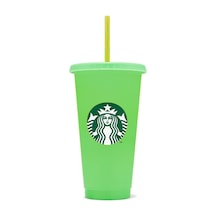 Starbucks Yeniden Kullanılabilir Soğuk İçecek Bardağı Yeşil - Renk Değiştirme Özellikli- 473ml Yeşil