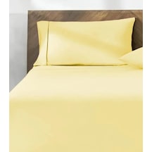 %100 Pamuk 2&apos Li Yastık Kılıfı 50x70 Cm Lemon Sarı 50 x 22