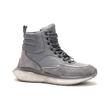 Step More Z48206 Gri Exclusıve Kadın Bağcıklı Bilek Bot Gri