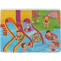 36 Parça Çocuk Puzzle + Boyama Nasrettin Denizde