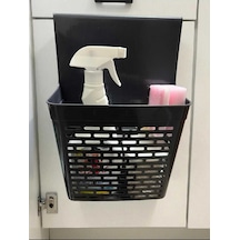 Askılı Çok Amaçlı Dolap İçi Düzenleyici Sepet Plastik Siyah Tr Diğer