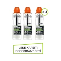Loreal Paris Expert Shirt Protect Anti Perspirant Deodorant 150 ML X 3 Adet